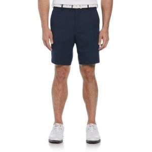 NWT Men's Navy Blue Flat Front Expandable Waistband Golf Short 9" Inseam